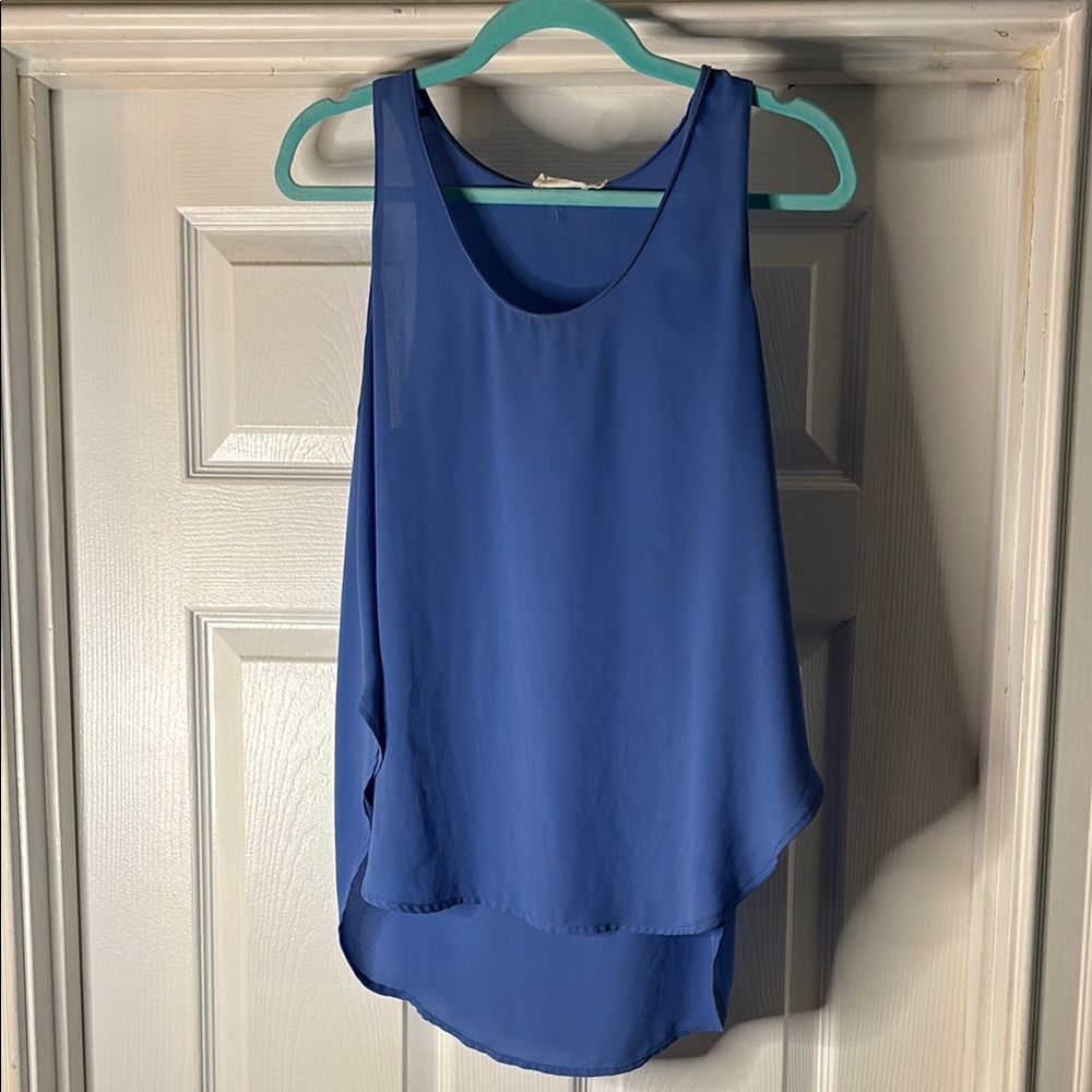 Blue Sleeveless Women's Top